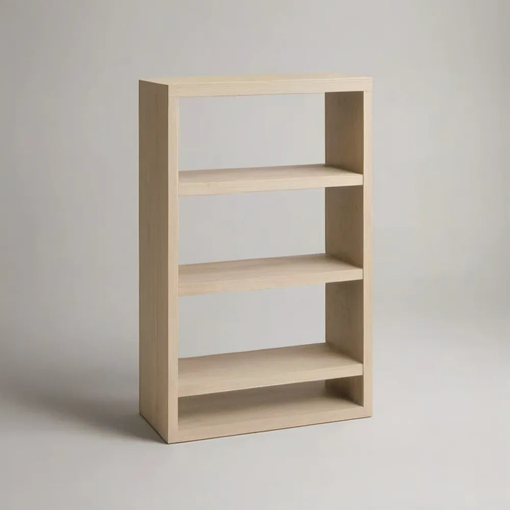 Regał, Butelka 90 x 35 x 180 cm beżowy MDF z 4 półkami z otwartą prostokątną konstrukcją