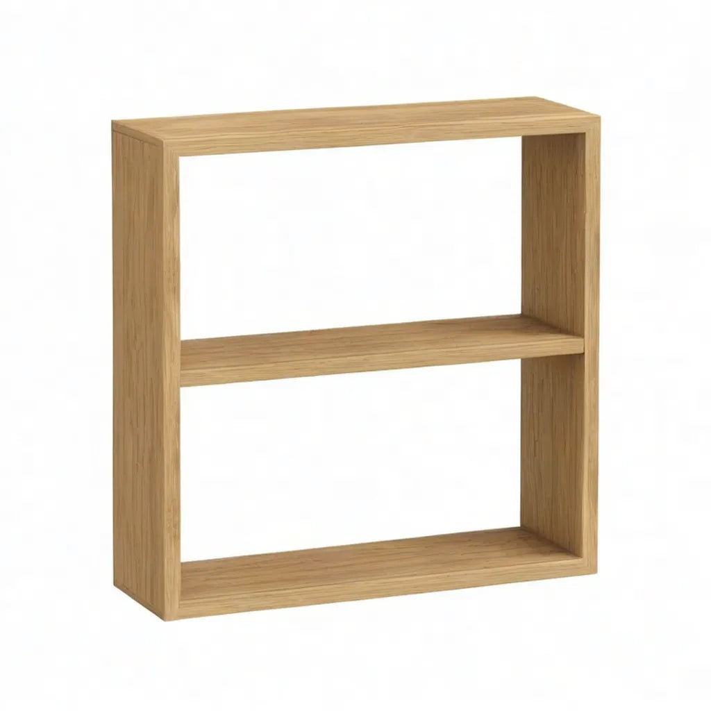 Regał, Półka magazynowa 2 poziomy prostokątne w dębie naturalnym 80 x 30 x 80 cm