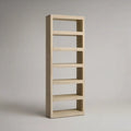 Regał stojący, Półka mielona 60 x 30 x 180 cm w MDF z efektem lekkiego dębu z 6 otwartymi półkami